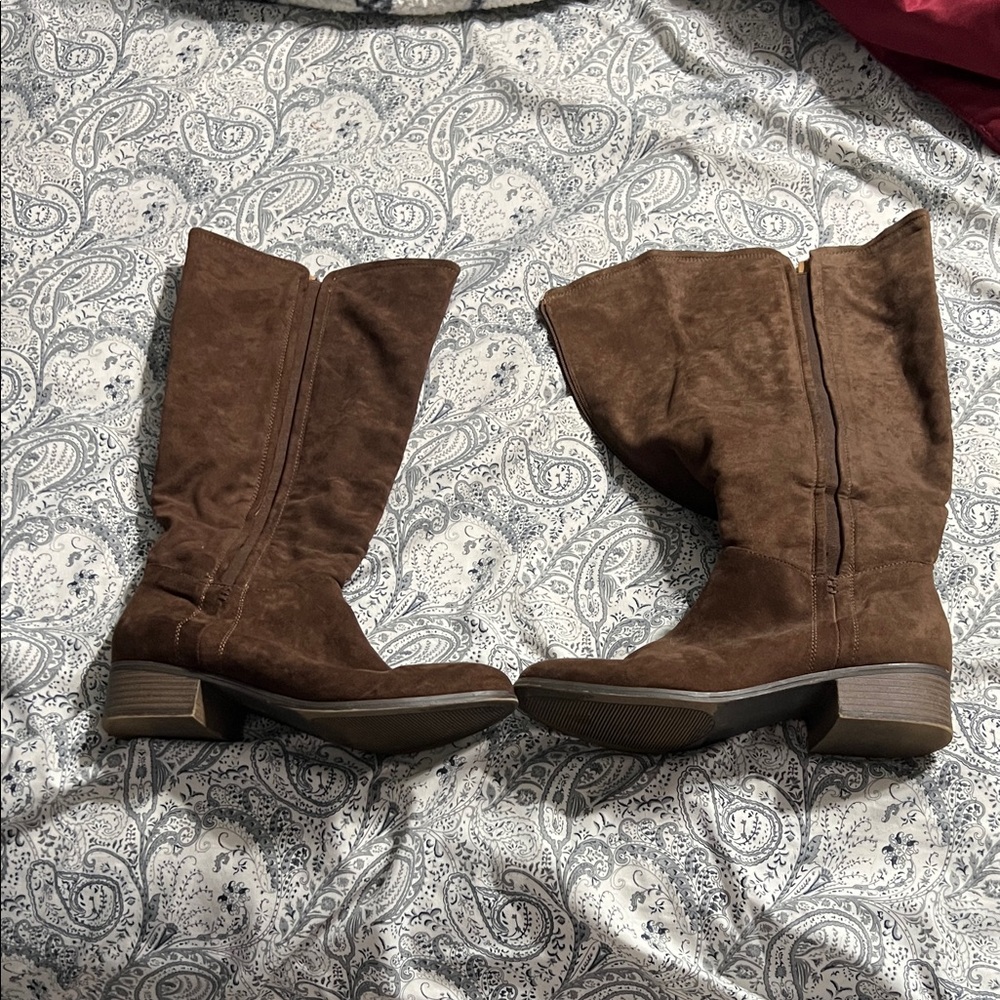 Brown Suede Women's Boots